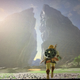 So you want to go past here to progress the main quest. But wait! There’s a tower to the left that you need to activate, and halfway through the river you’ll find a shrine that you should do, but if you climb allllllllllll the way up to the top of the twin peaks, you’ll find two more shrines!